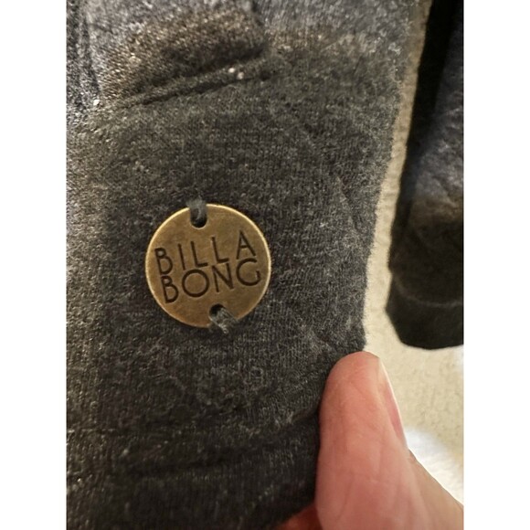 Billabong Sherpa Quilted Jacket Women's Casual Navy Blue Open Front Small - Picture 7 of 14